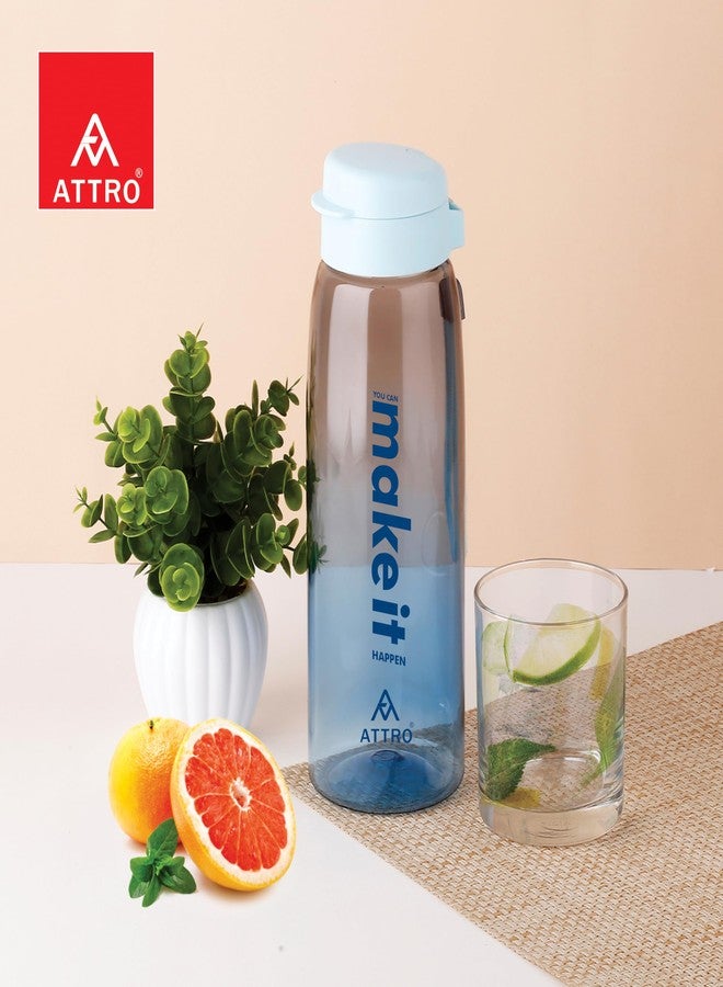 ATTRO Sip Star Plastic Water Bottle - 1000ml, Blue, BPA Free, Leak-Proof, Durable Sports & Travel Bottle, Ideal for Gym, Office, School, Outdoor & Daily Use - Image 4